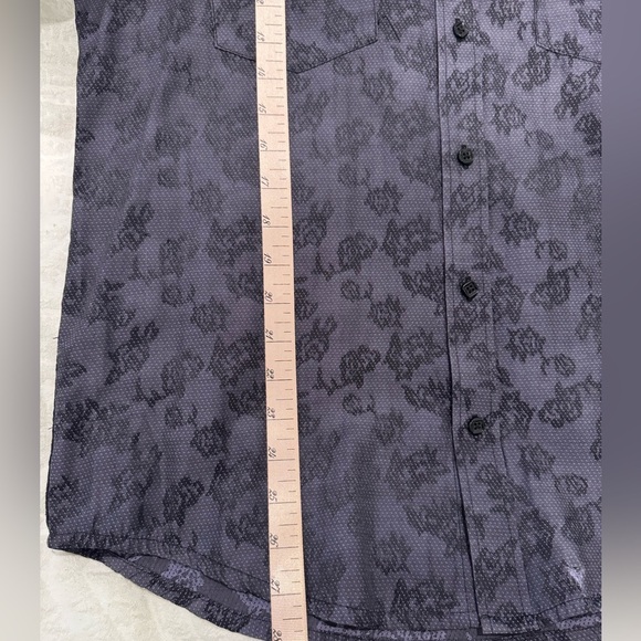 Enzo denim western button up shirt embroidered details square buttons flawed - Picture 9 of 9